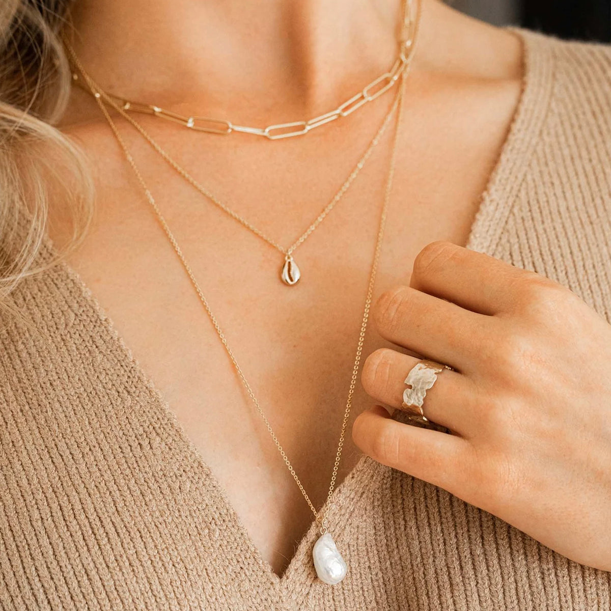 Linette Layered Necklace – Bearfruit Jewelry