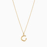 Textured Initial Necklace