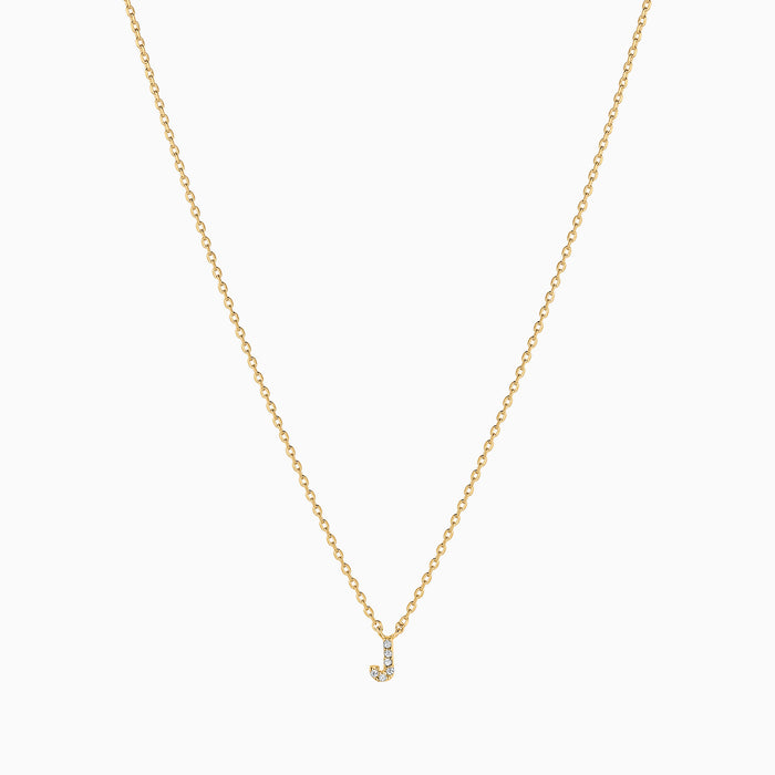 Crystal Initial Necklace