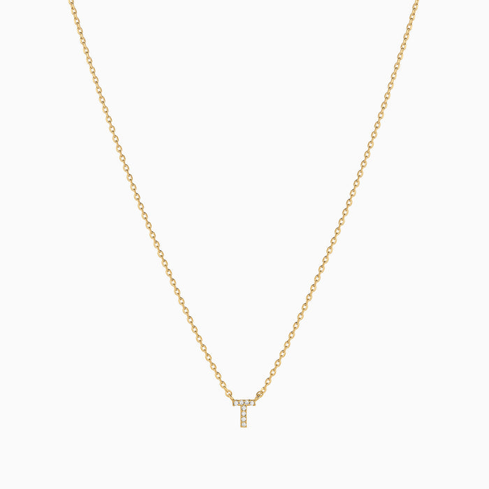 Crystal Initial Necklace
