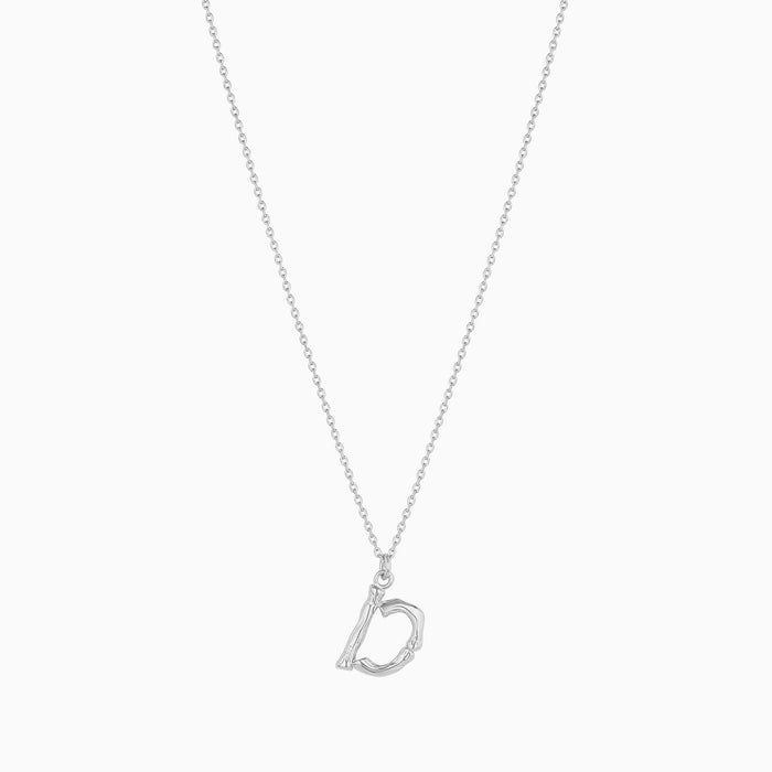 Textured Initial Necklace