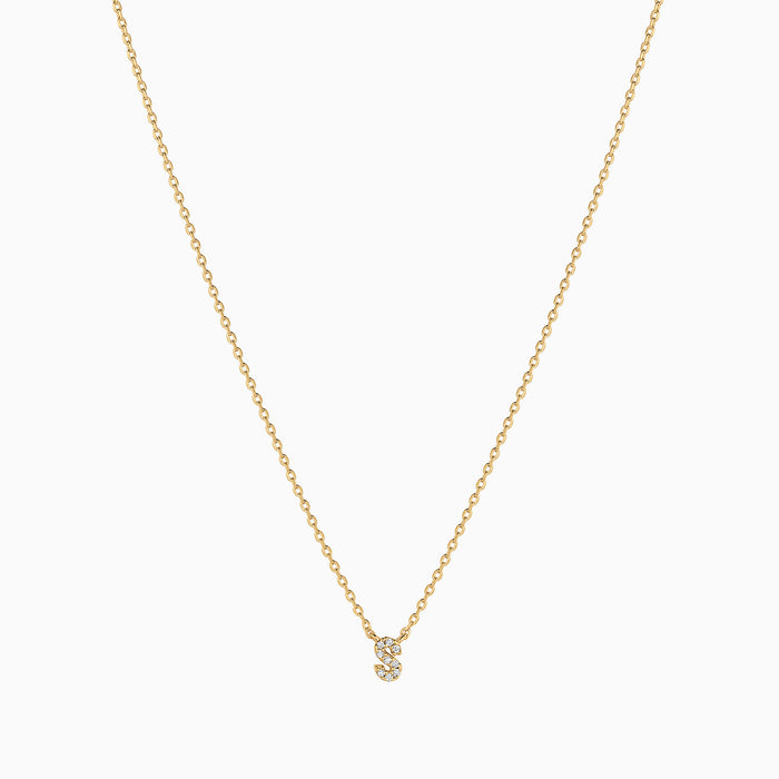 Crystal Initial Necklace