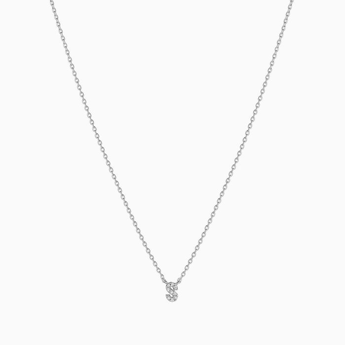 Crystal Initial Necklace