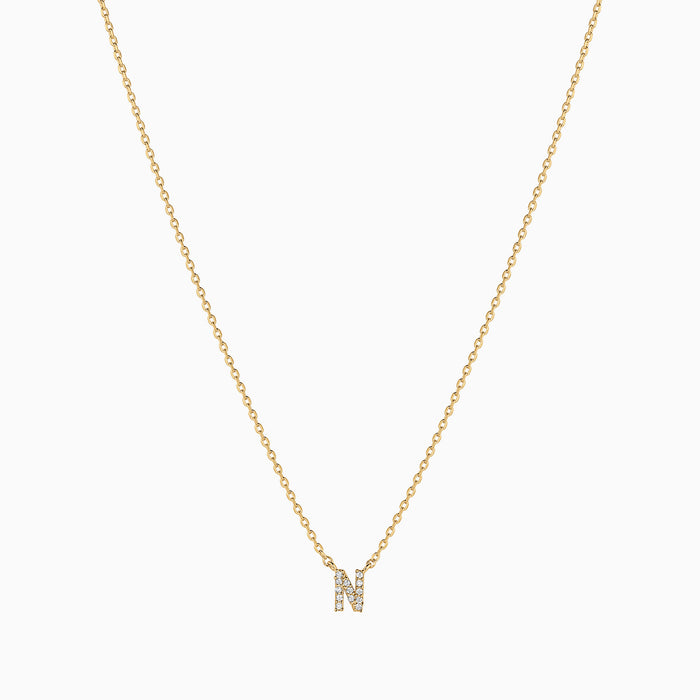Crystal Initial Necklace