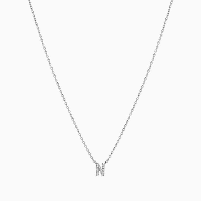 Crystal Initial Necklace