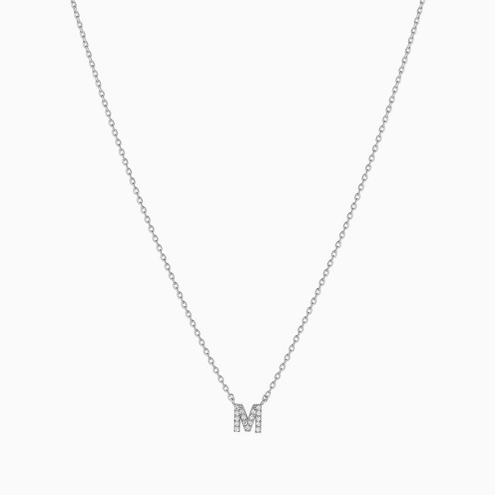 Crystal Initial Necklace