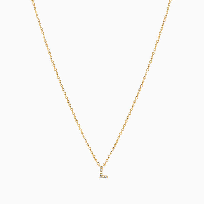 Crystal Initial Necklace