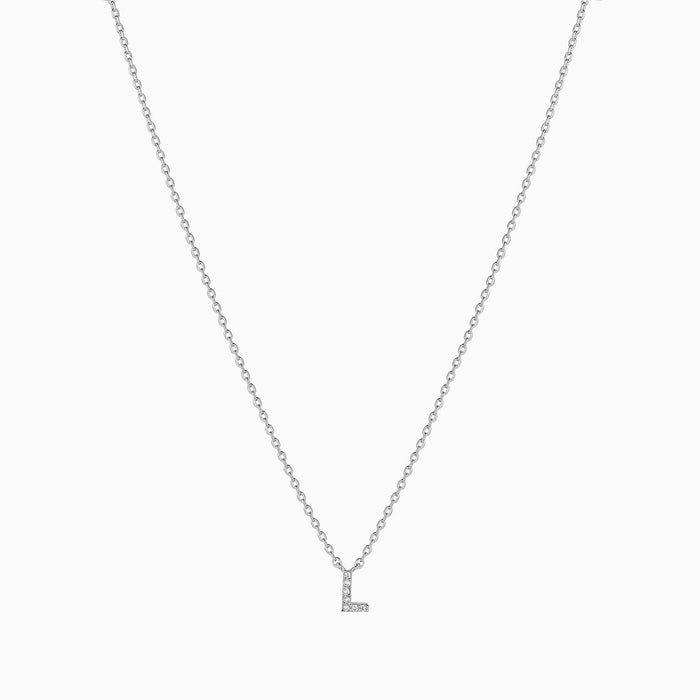 Crystal Initial Necklace