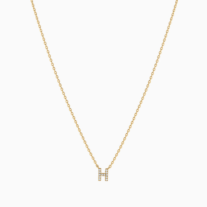 Crystal Initial Necklace
