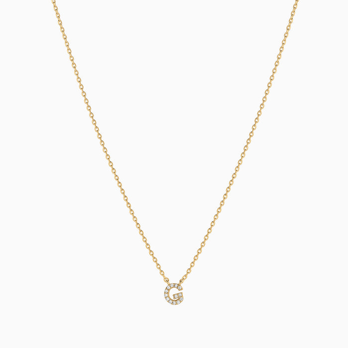 Crystal Initial Necklace