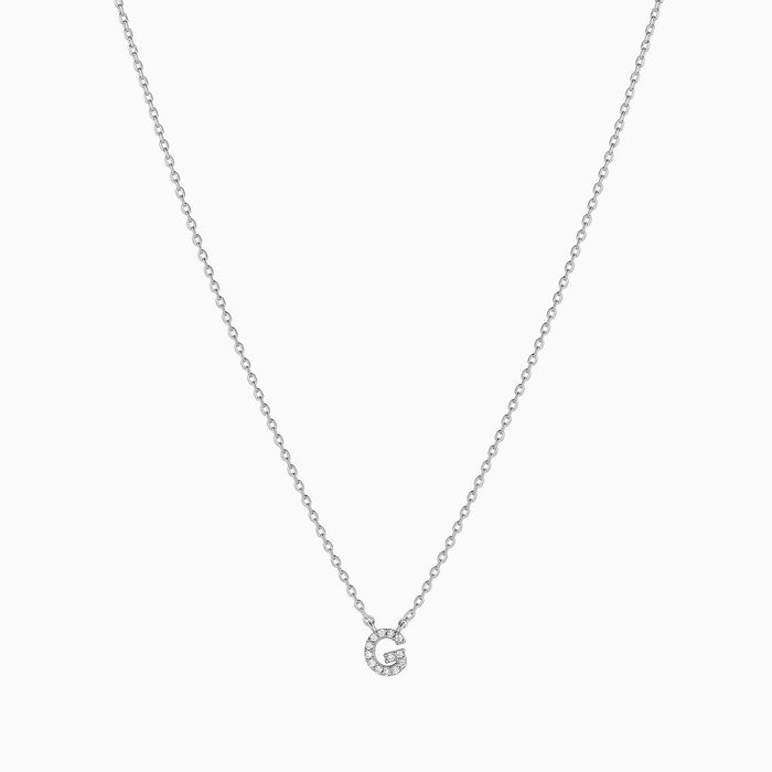 Crystal Initial Necklace