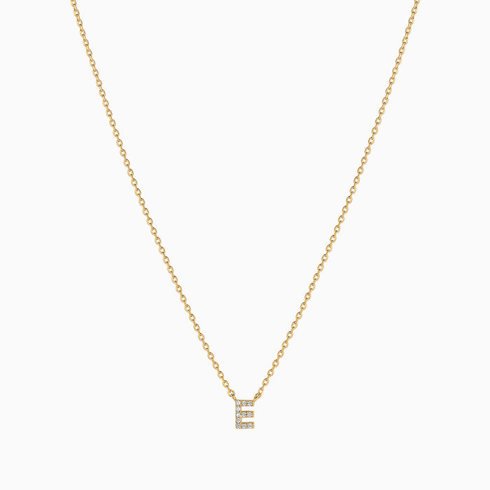Crystal Initial Necklace