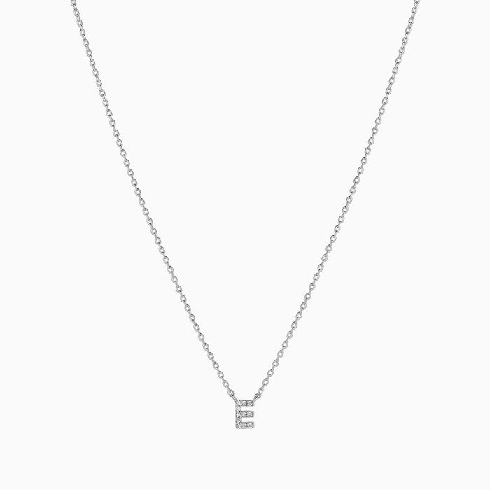 Crystal Initial Necklace