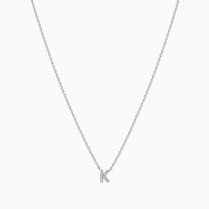 Crystal Initial Necklace