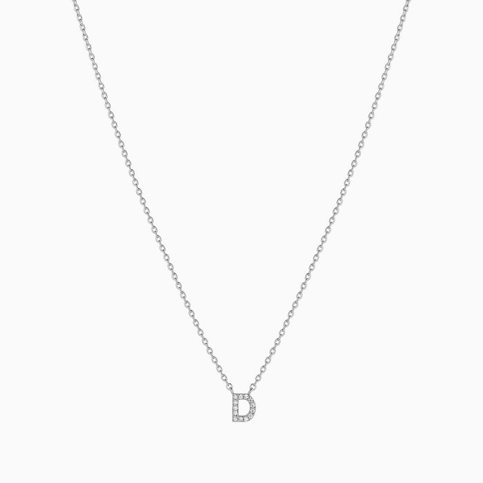 Crystal Initial Necklace