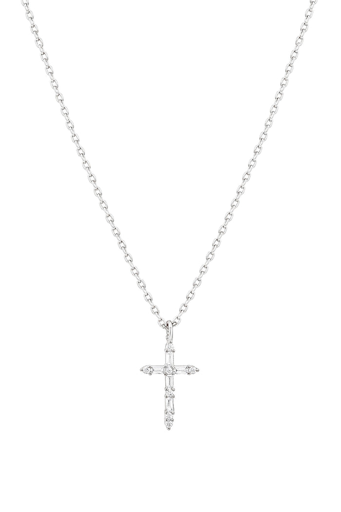 Iris Cross Necklace