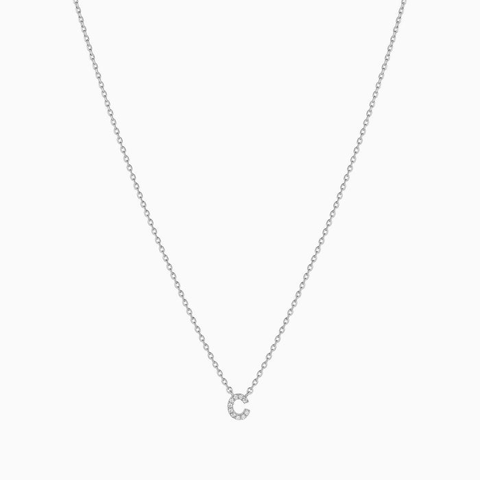 Crystal Initial Necklace