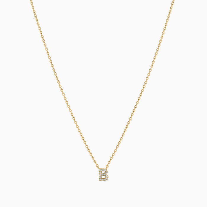 Crystal Initial Necklace