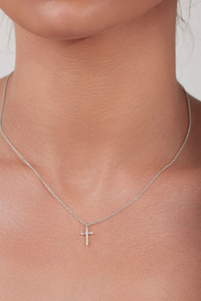 Iris Cross Necklace