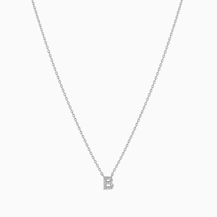 Crystal Initial Necklace