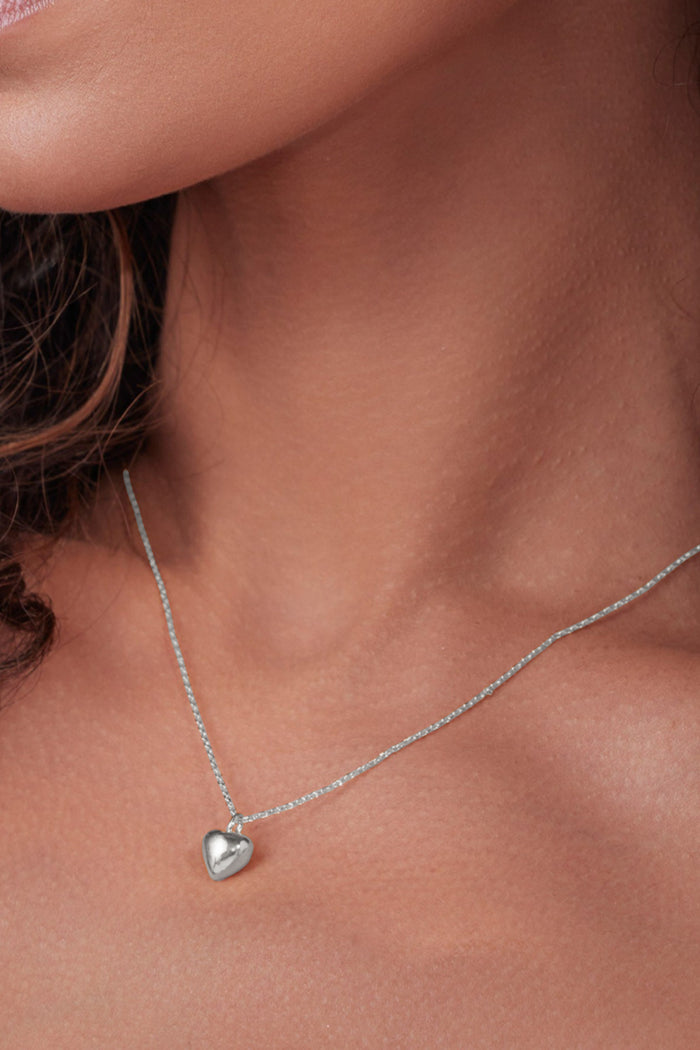 Puffed Heart Necklace