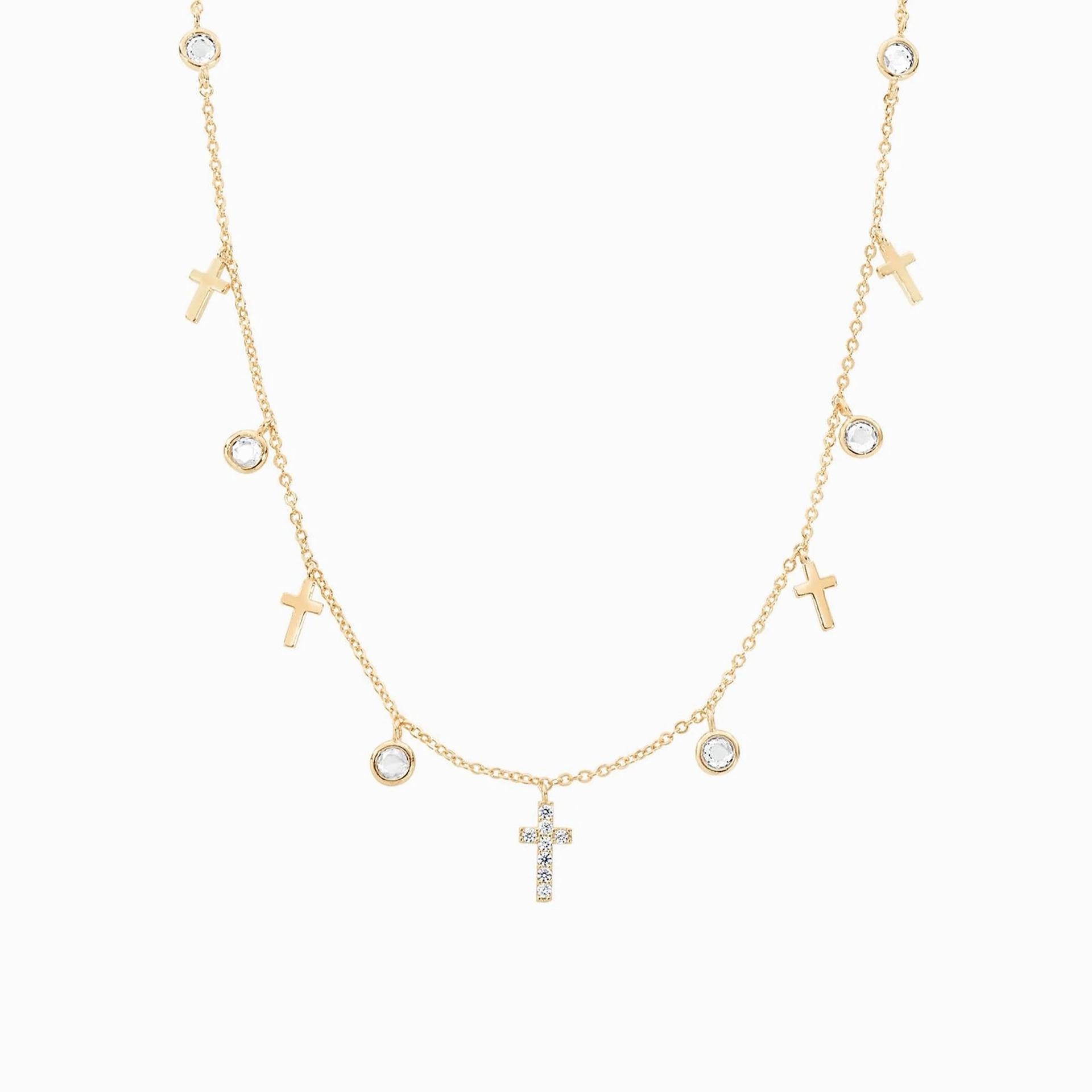 Charlie & Co. Jewelry | Dainty Gold Classic Cross Religious Pendant