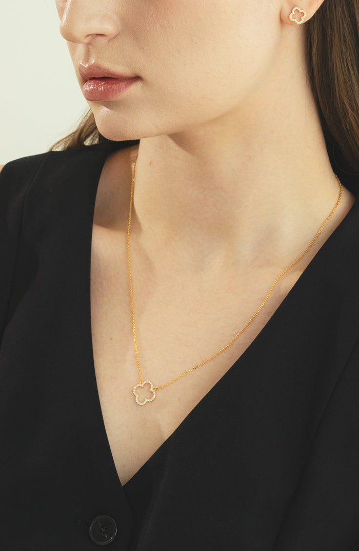 Aria Clover Necklace