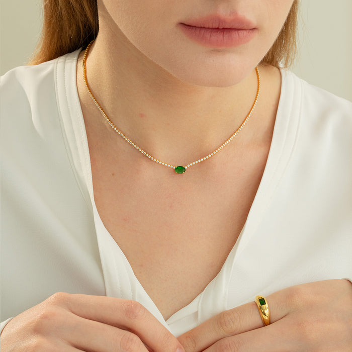 Priscilla Emerald Necklace