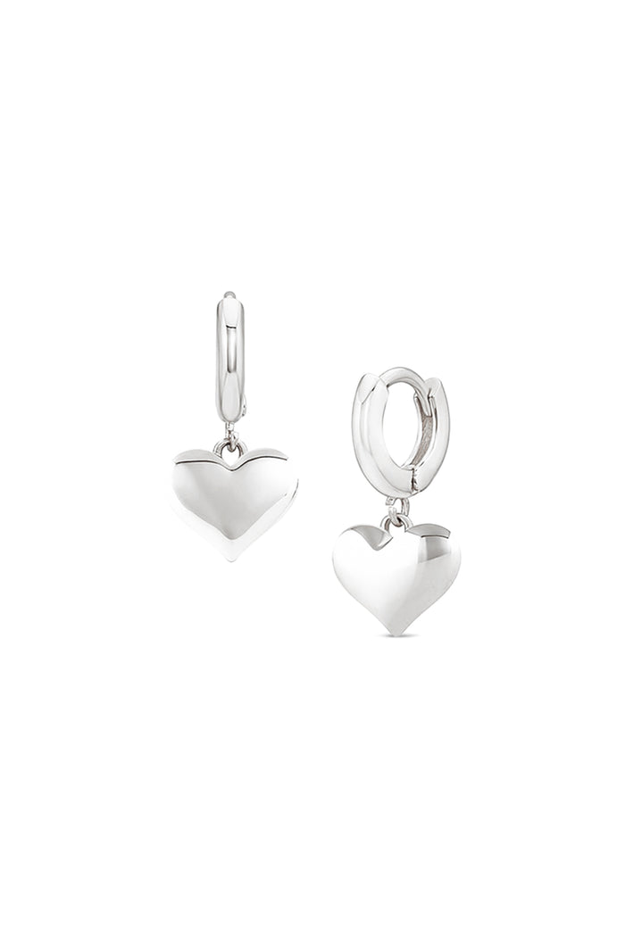 Dangling Puffed Heart Huggies