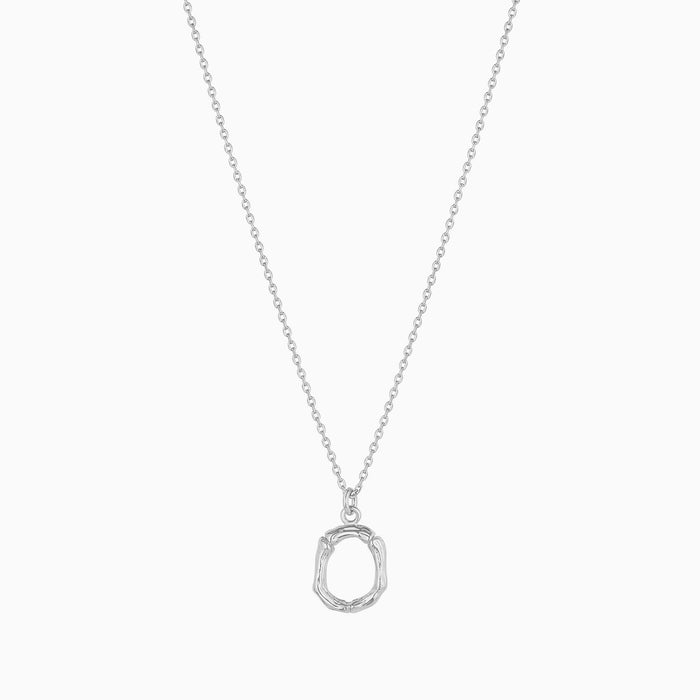 Textured Initial Necklace