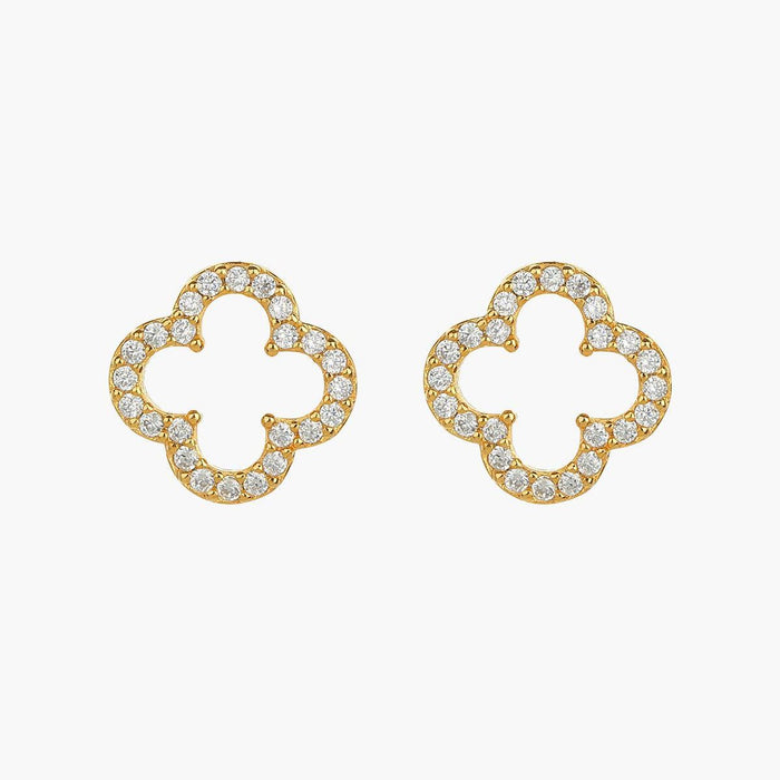Aria Clover Stud Earrings