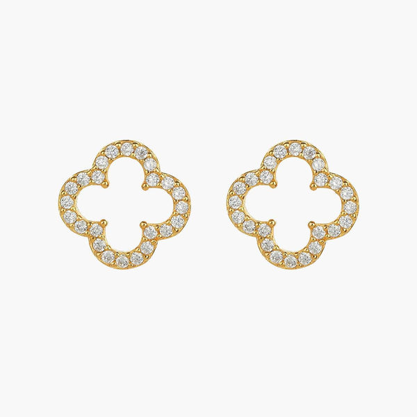 Aria Clover Stud Earrings