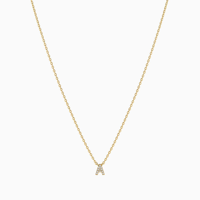 Crystal Initial Necklace