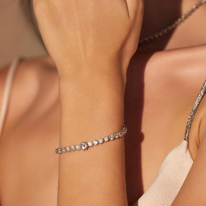 Celeste Tennis Necklace & Bracelet Set