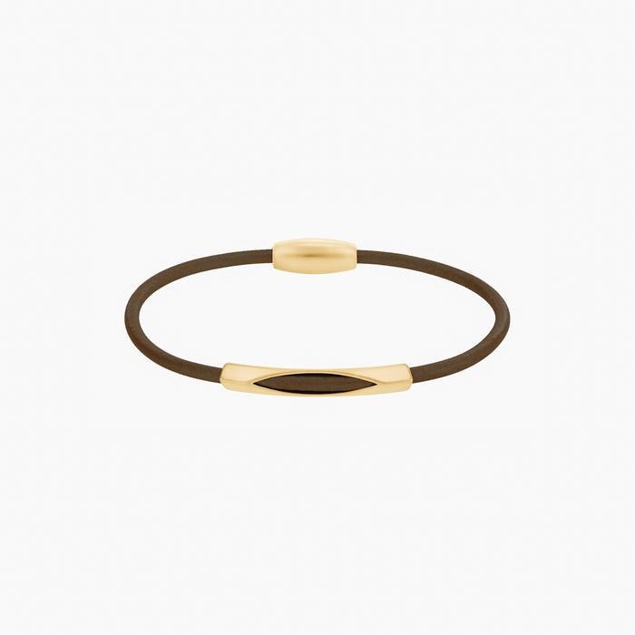 Leather Magnetic Bar Bracelet