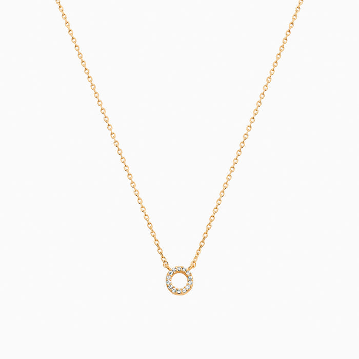 Crystal Initial Necklace