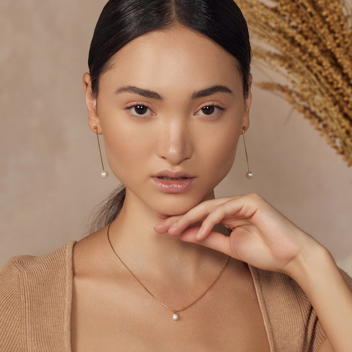 Dangled Pearl Earrings