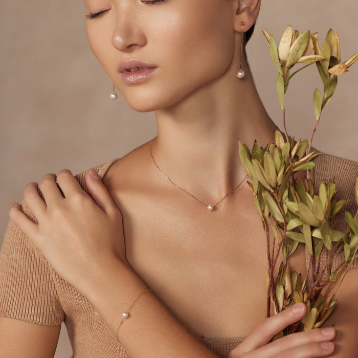 Dangled Pearl Earrings