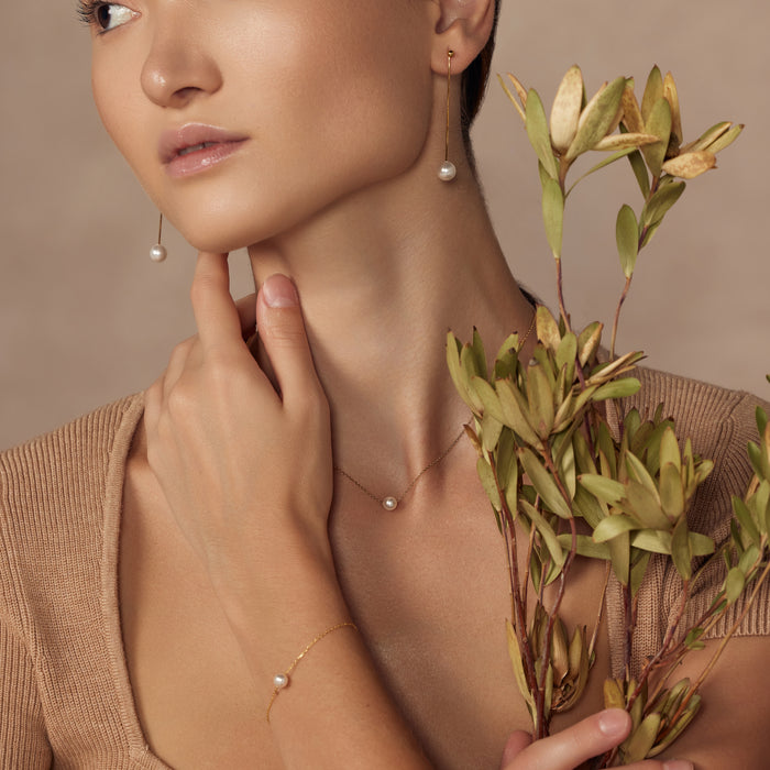 Dangled Pearl Earrings