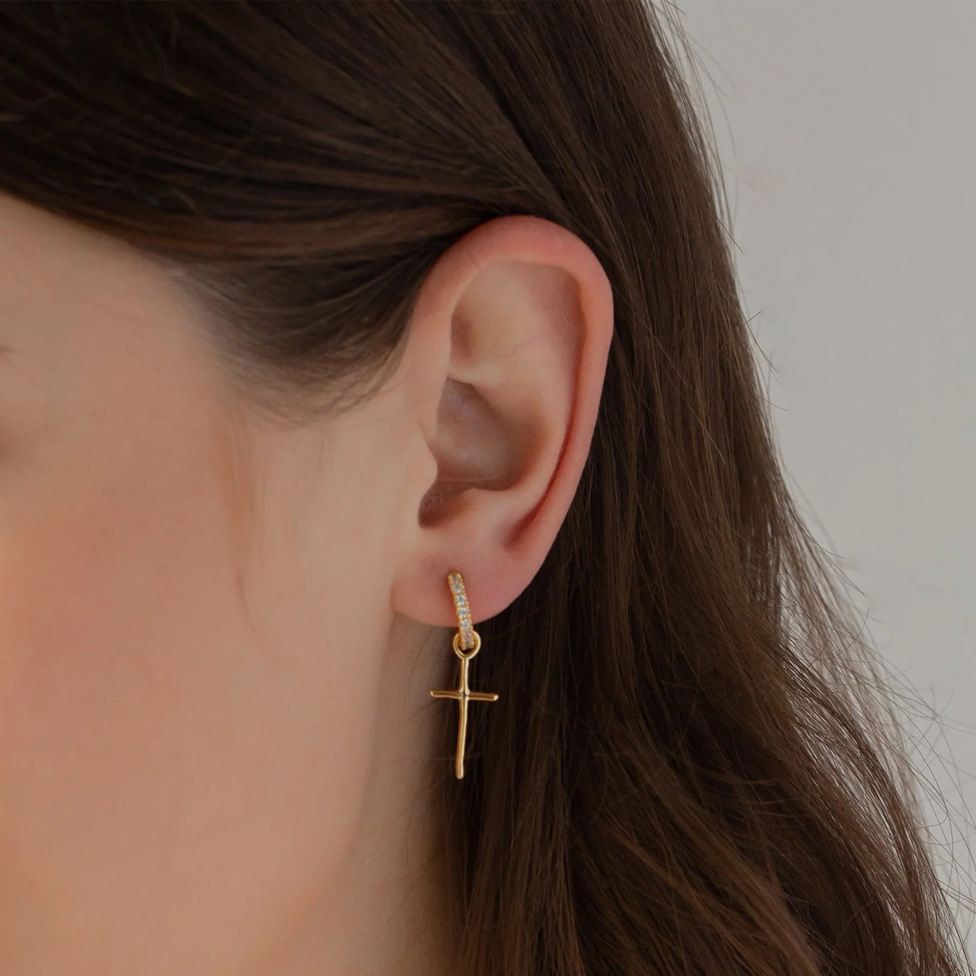 Ariel Mismatching Cross Earrings – Bearfruit Jewelry