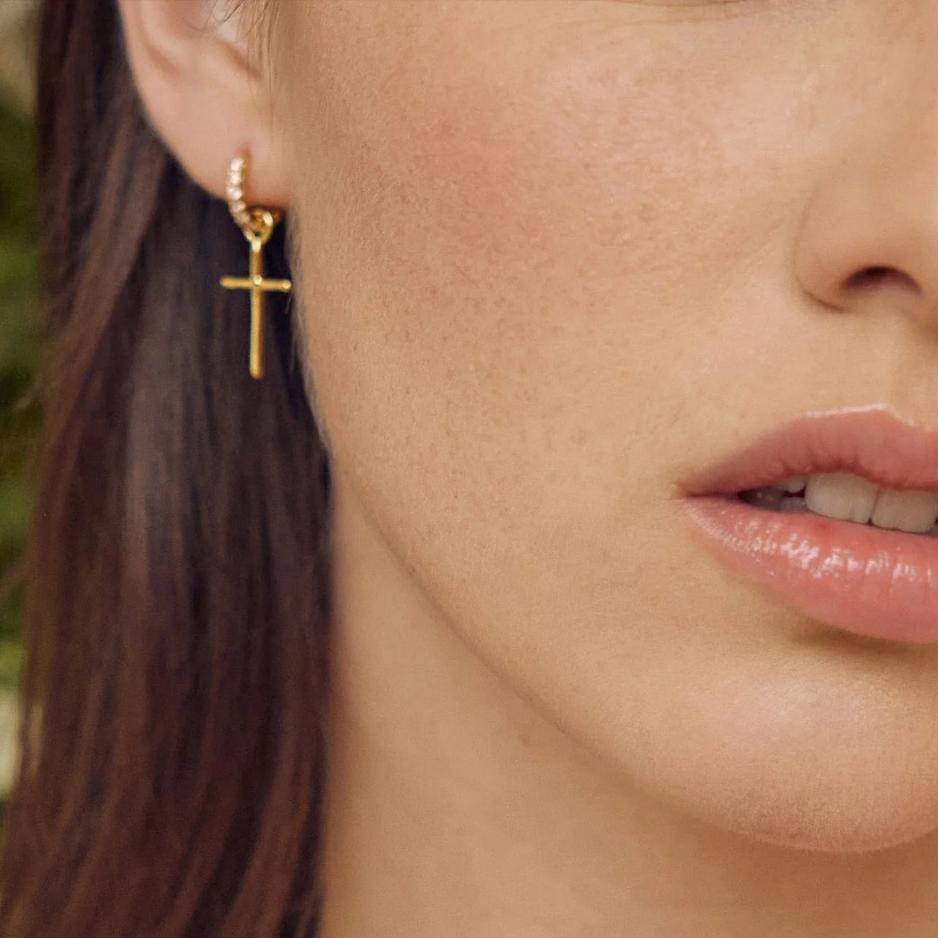 Ariel Mismatching Cross Earrings – Bearfruit Jewelry