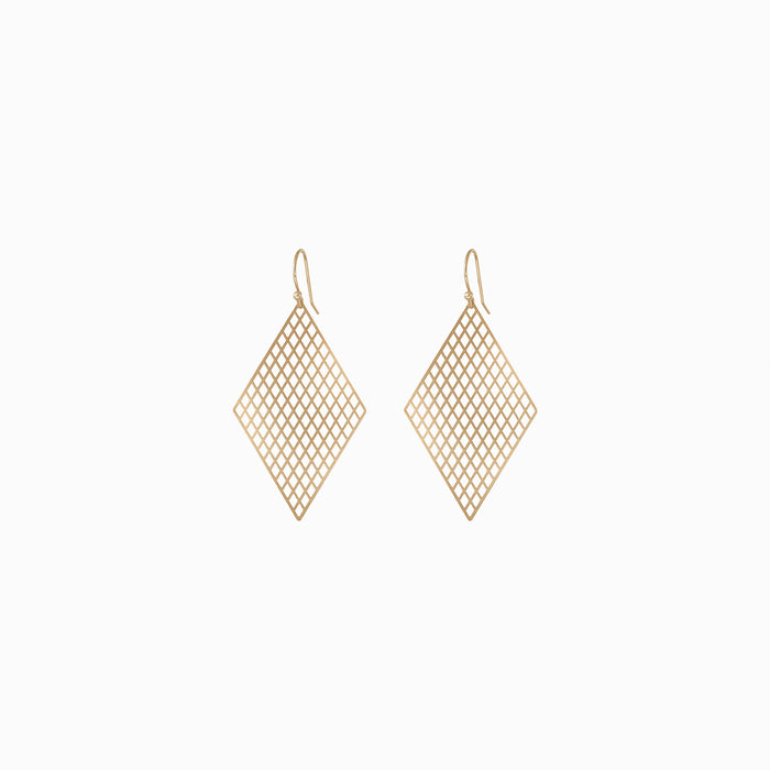 Rhombus Honeycomb Earrings