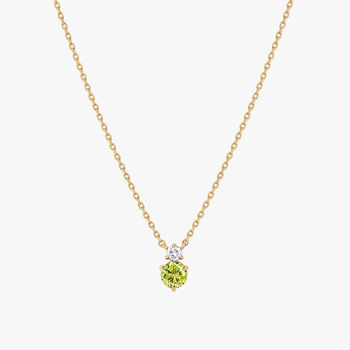 Deux Birthstone Necklace