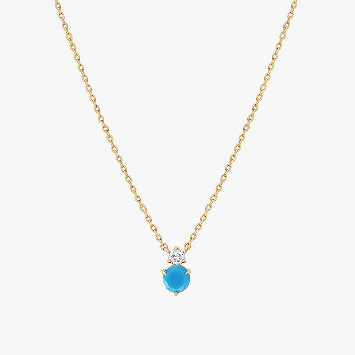 Deux Birthstone Necklace