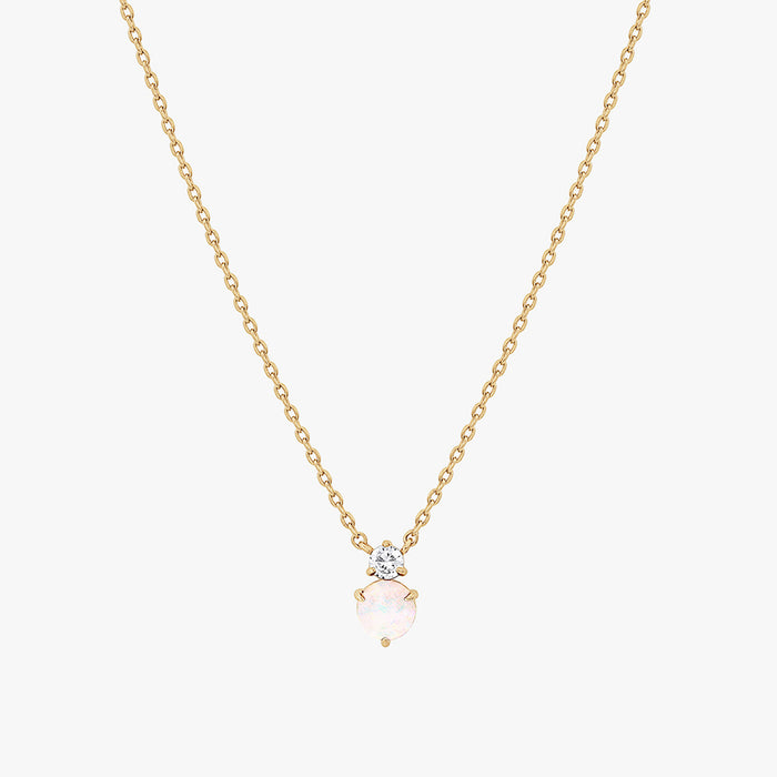 Deux Birthstone Necklace