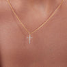 Iris Cross Necklace