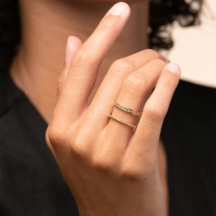 Lily Double Band Ring