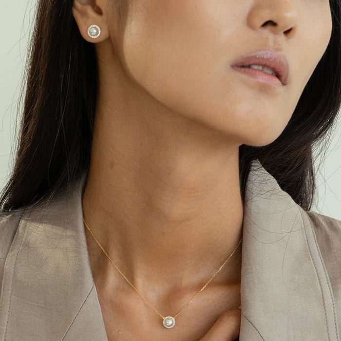 Eleanor Pearl Stud Earrings