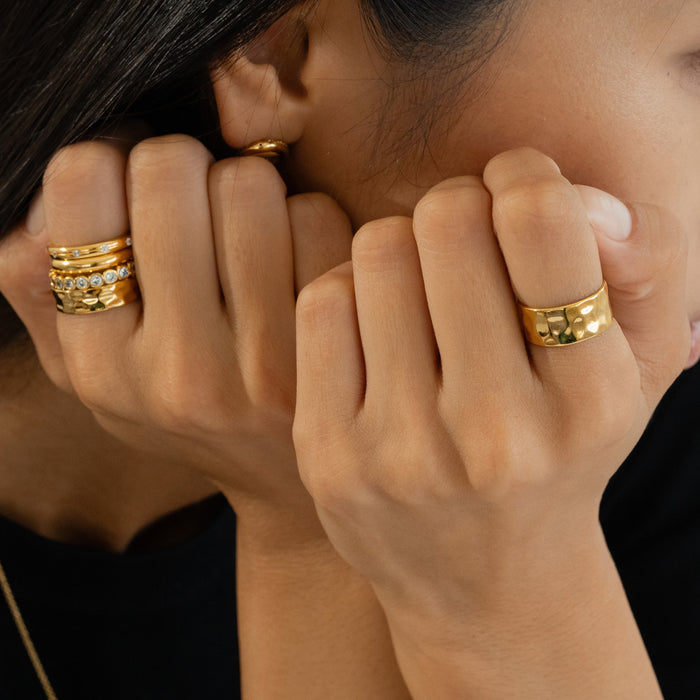 Sleek and Chic Ring Set