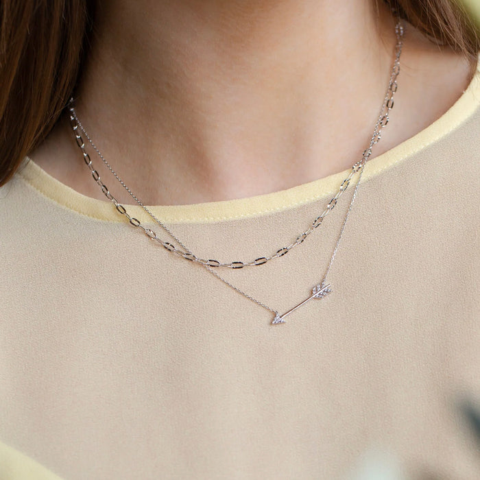 Chevron Arrow Necklace